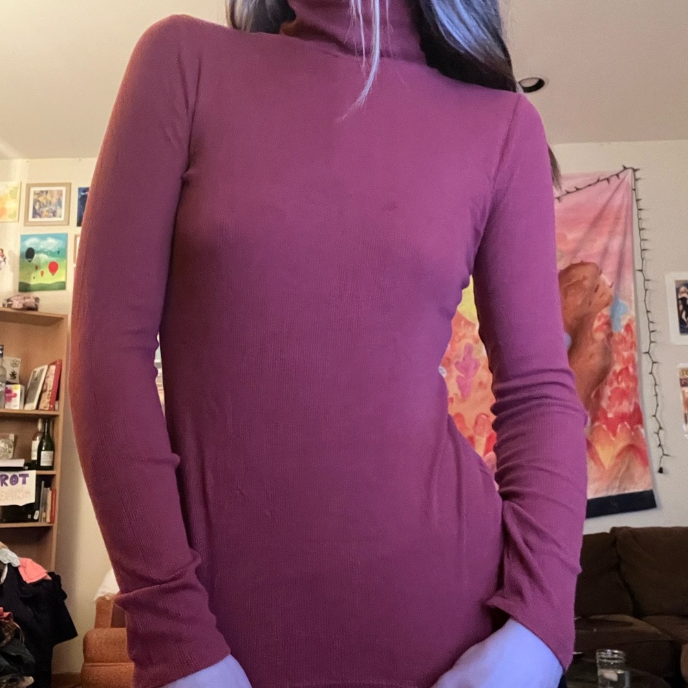 Casual layering turtleneck